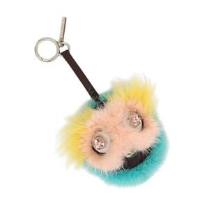 Fendi Multicolor Fur Monster Keychain